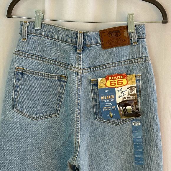 NWT Route 66 Light Wash Relaxed Fit Straight Leg Jeans Waist 25" - Picture 4 of 7